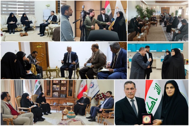 دیدار هیات اعزامی دانشگاه حضرت معصومه (س) با روسای 6 دانشگاه عراق