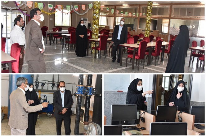 نظارت بر عملیات آماده سازی دانشگاه برای از سرگیری آموزش حضوری