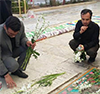کارکنان دانشگاه حضرت معصومه (س) به مناسبت روز گرامیداشت شهدا، گلزار شهدای قم را  عطر افشانی و با شهدا تجدید پیمان نمودند.